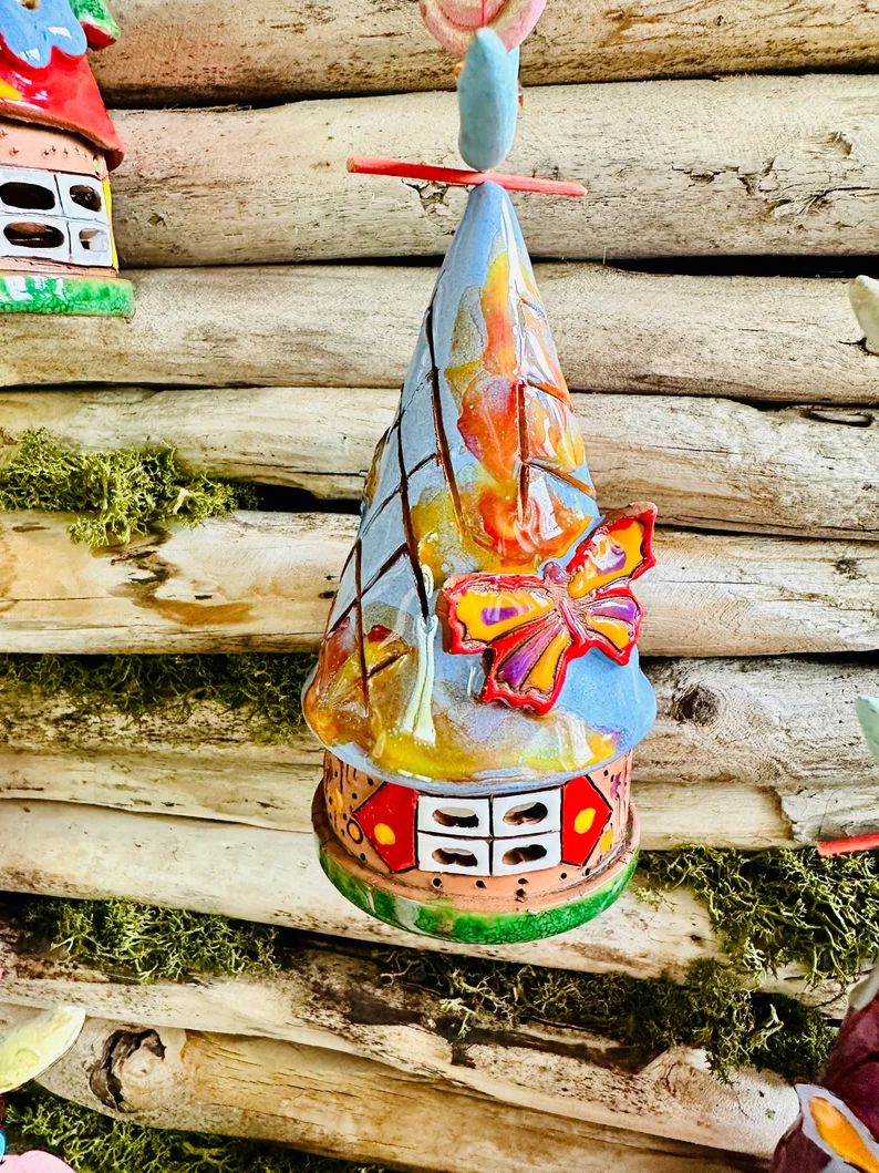 Handmade Ceramic Home Hanging Bell | Ceramic Art | Hand Painted Art