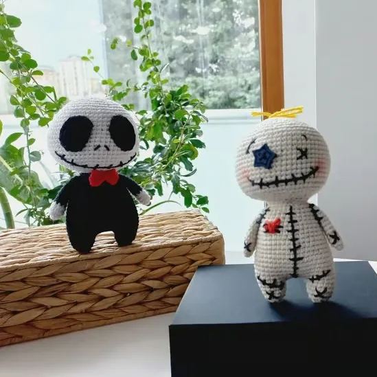 Handmade Crochet Halloween Cute Amigurumi Dolls Decoration