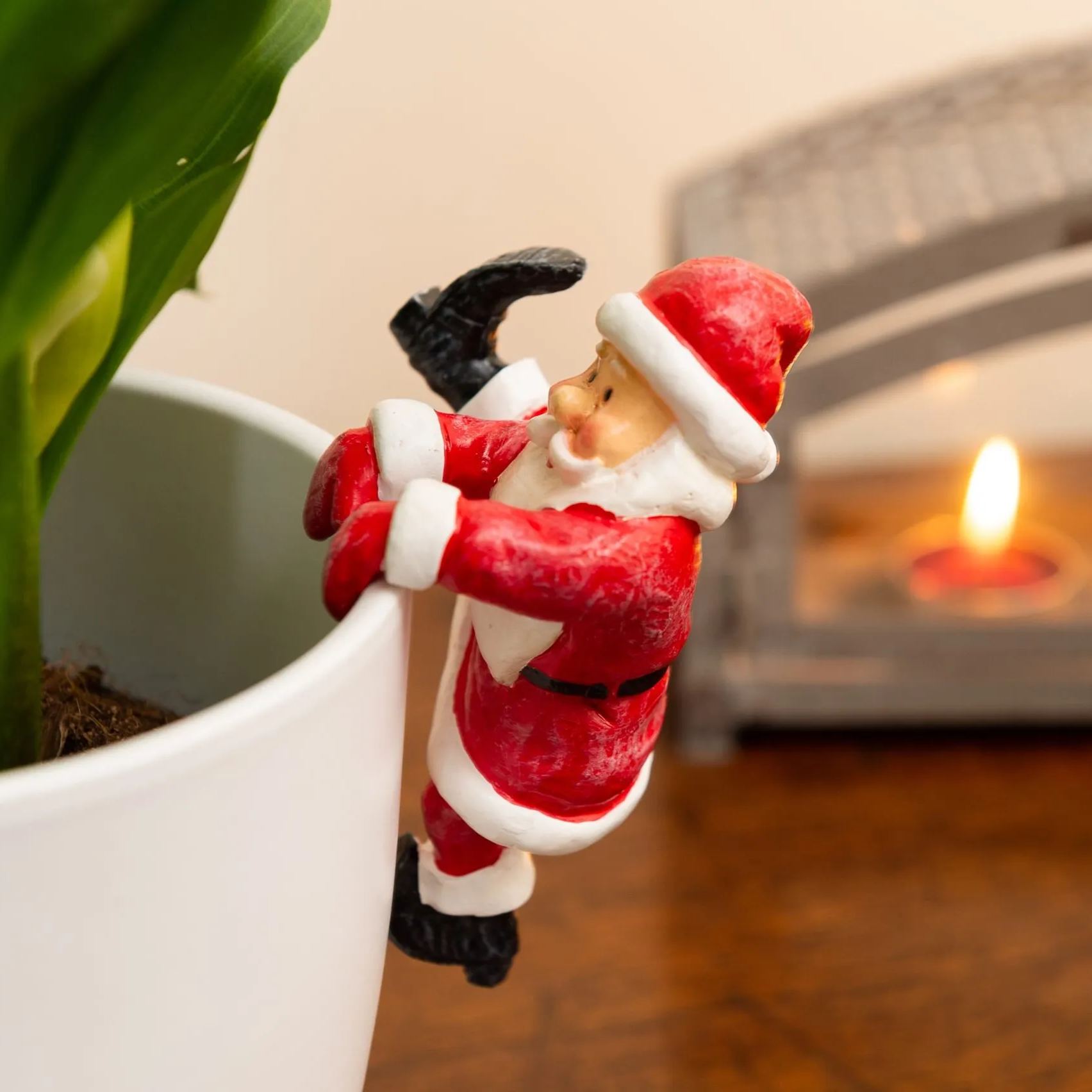 Handmade Christmas Flower Pot Buddy | Hand Painted Art