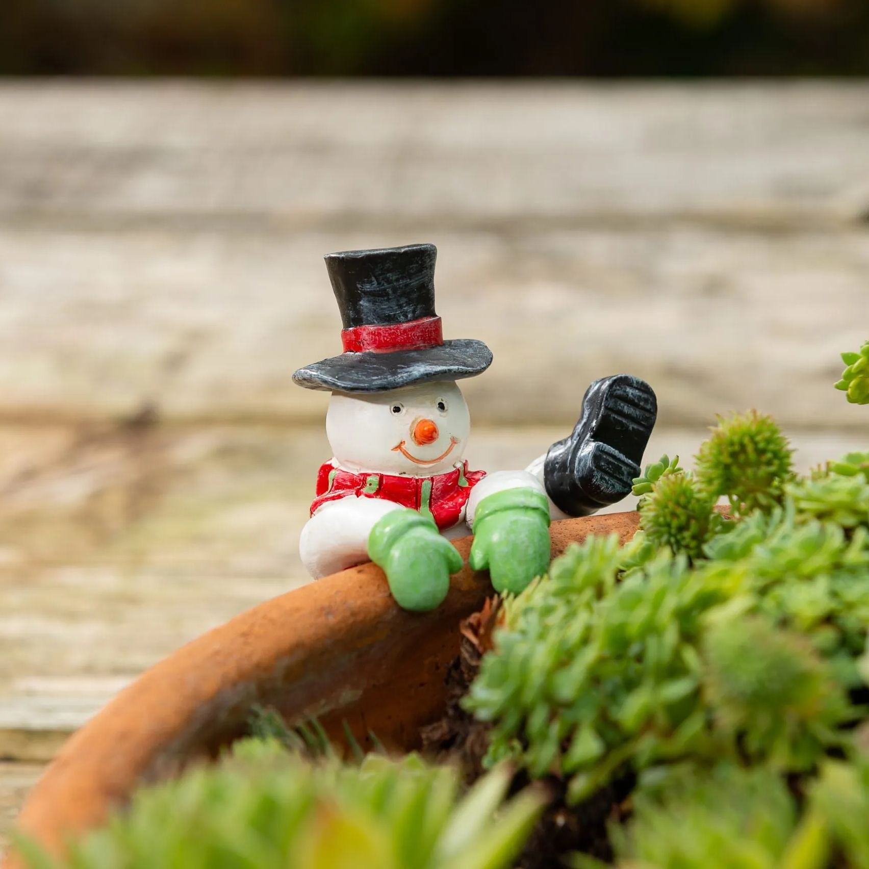 Handmade Christmas Flower Pot Buddy | Hand Painted Art