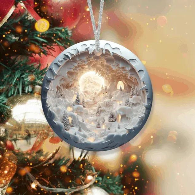 🎄3D Effect Christmas Tree Ornament | Christmas tree decorations | Christmas gifts