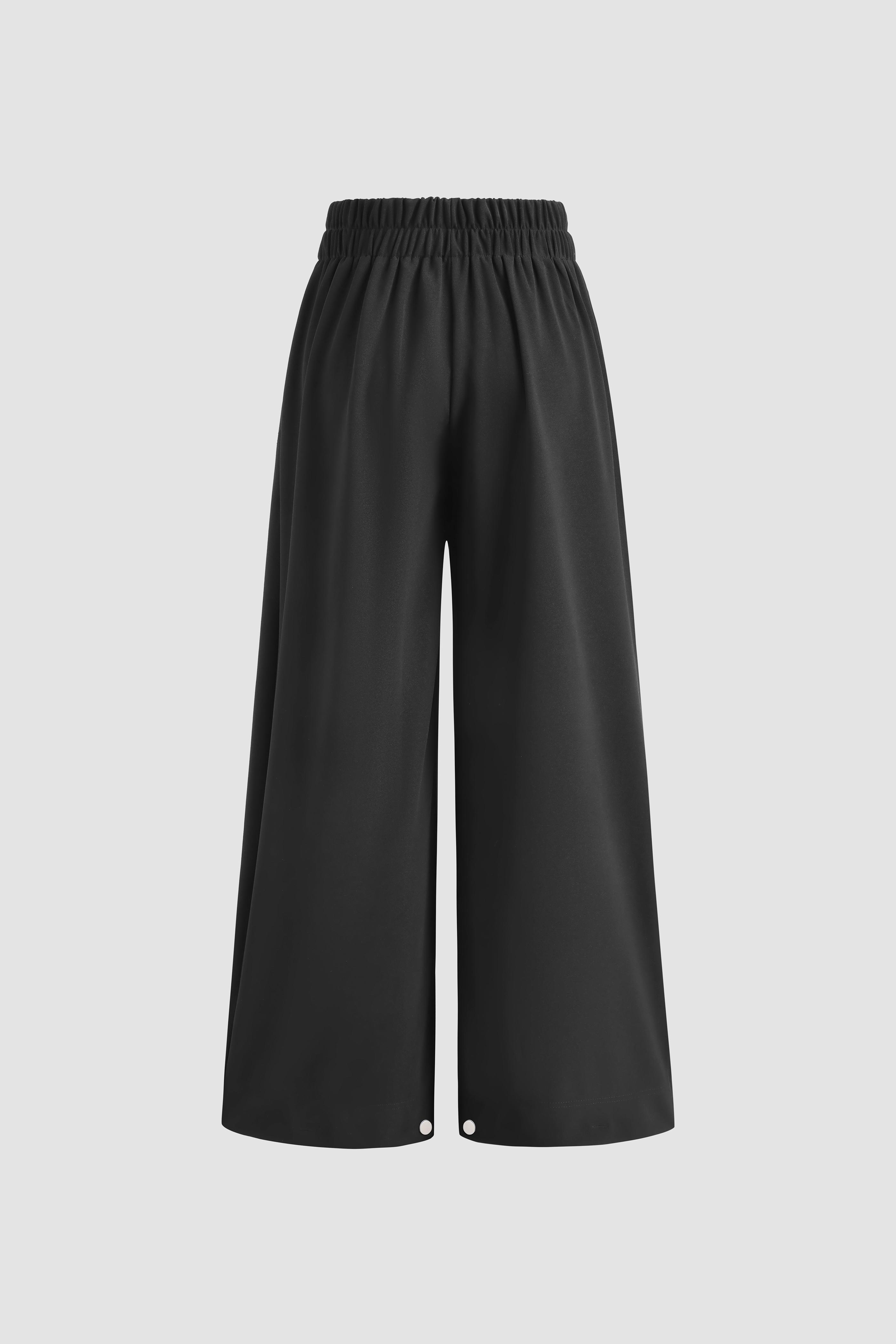 Elengatine Women's High Waist Pleated Balloon Jeans – Y2K Inspired Baggy Wide Leg Denim Pants with Zip Front Closure, Adjustable Cuffed Ankles, Loose Fit for Effortless All-Season Casual Streetwear, Trendy & Versatile Must-Have Denim Piece