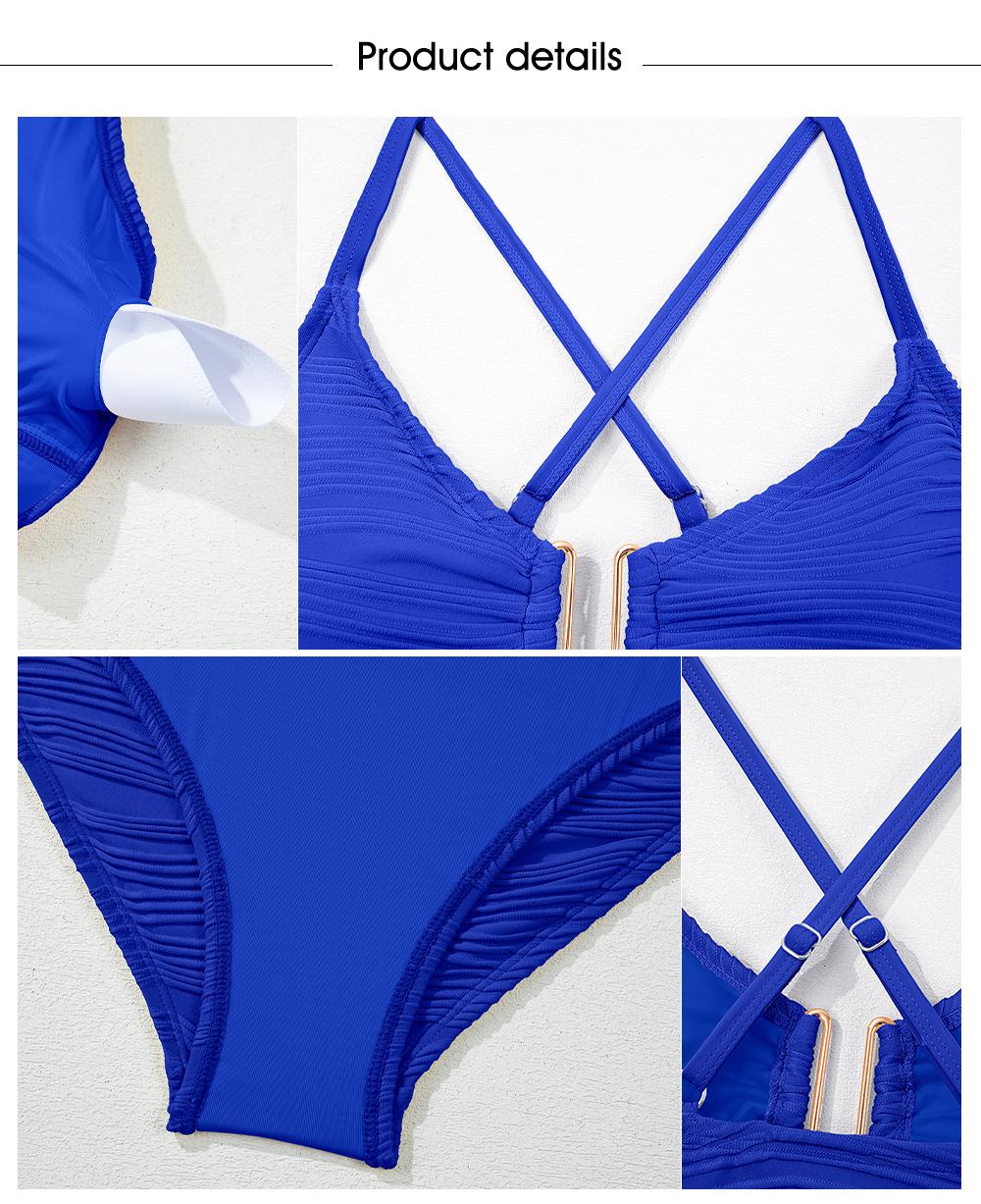 Aleumdr 2 Piece Bikini Set U-Wire Cutout Swimsuit High Waisted Textured 2026 Summer Swimming Clothing Beach Water Sports Tummy Control Swimwear SwimWeek Vacationoutfits Summerstyle Aleumdr 2 Piece Bikini Set U-Wire Cutout Swimsuit High Waisted Textured 2026 Summer Swimming Clothing Beach Water Sports Tummy Control Swimwear SwimWeek Vacationoutfits Summerstyle