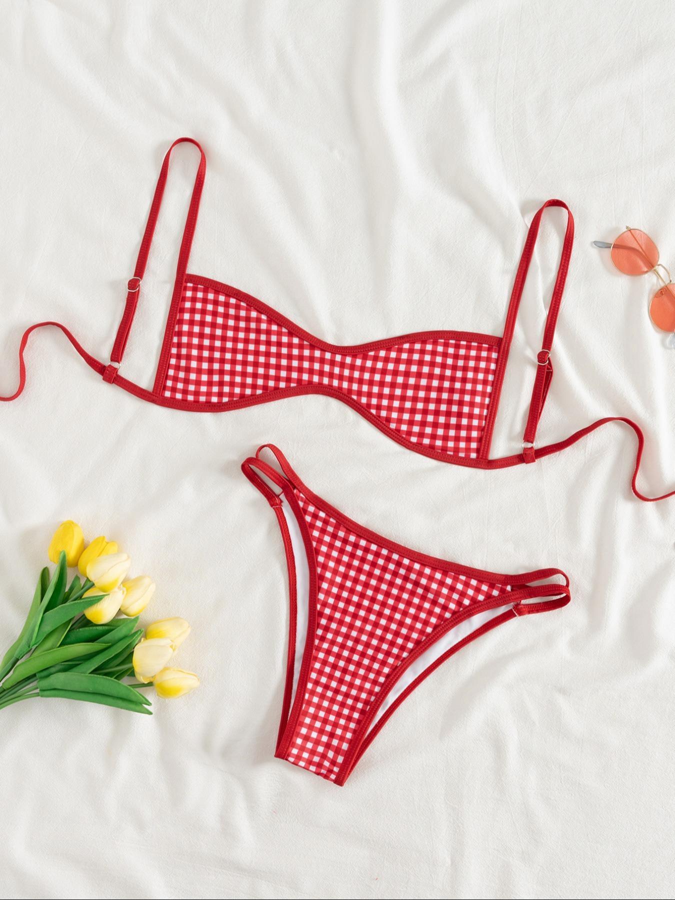 Women's Summer New Ethnic Print Sexy Bikini Set, Sleeveless Quick Dry Thong Bottoms, Beach Resort Pool Party Fashion Swimwear Women's Summer New Ethnic Print Sexy Bikini Set, Sleeveless Quick Dry Thong Bottoms, Beach Resort Pool Party Fashion Swimwear