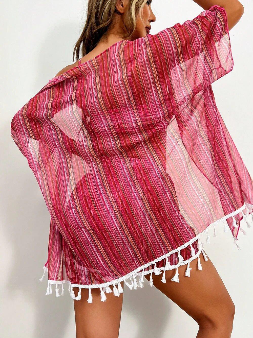 BIGWIG Women's Strappy Set, Four-Piece Printed Swimsuit, Sexy Bandage-Style Beachwear, Bohemian Resort Set, Sun Protection Cover-Up, Sexy Tassel Four-Piece Set, Swimsuit Set bathing suit bikini tankini women Floral Silk rash guard BIGWIG Women's Strappy Set, Four-Piece Printed Swimsuit, Sexy Bandage-Style Beachwear, Bohemian Resort Set, Sun Protection Cover-Up, Sexy Tassel Four-Piece Set, Swimsuit Set bathing suit bikini tankini women Floral Silk rash guard
