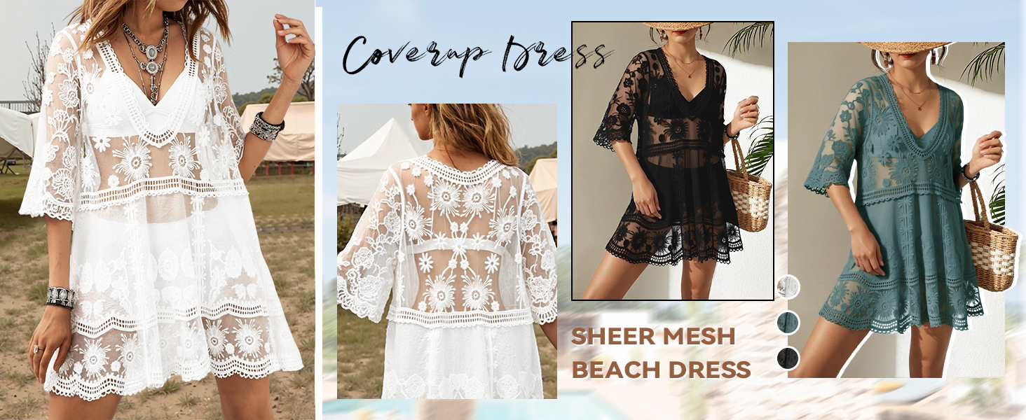 Swimsuit Coverups Loose Swimwear Beach Dress Beachwear