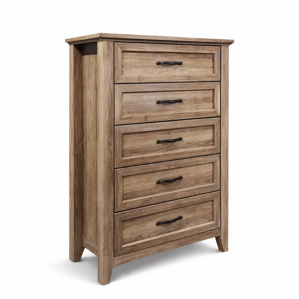 Geräumige Schubladenkommode im rustikalen Stil für Innenräume