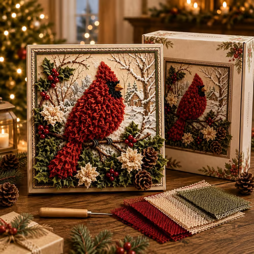 🎁🎅3D Christmas Fabric Stamping Set - ☃️Warm Winter Snowman