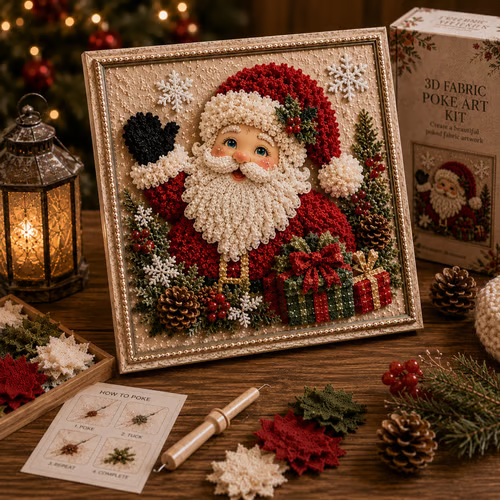 🎁🎅3D Christmas Fabric Stamping Set - ☃️Warm Winter Snowman
