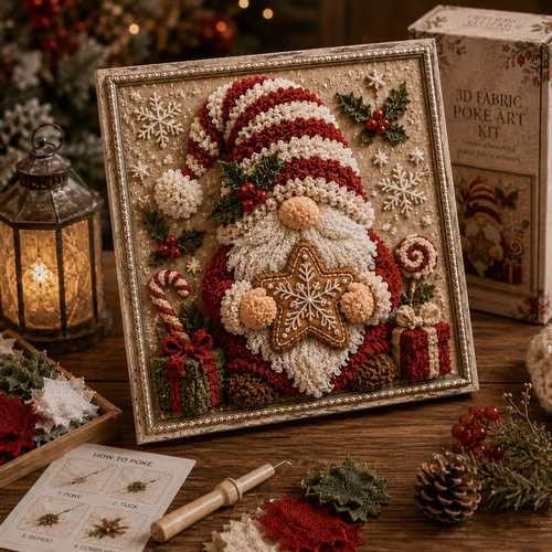 🎁🎅3D Christmas Fabric Stamping Set - ☃️Warm Winter Snowman