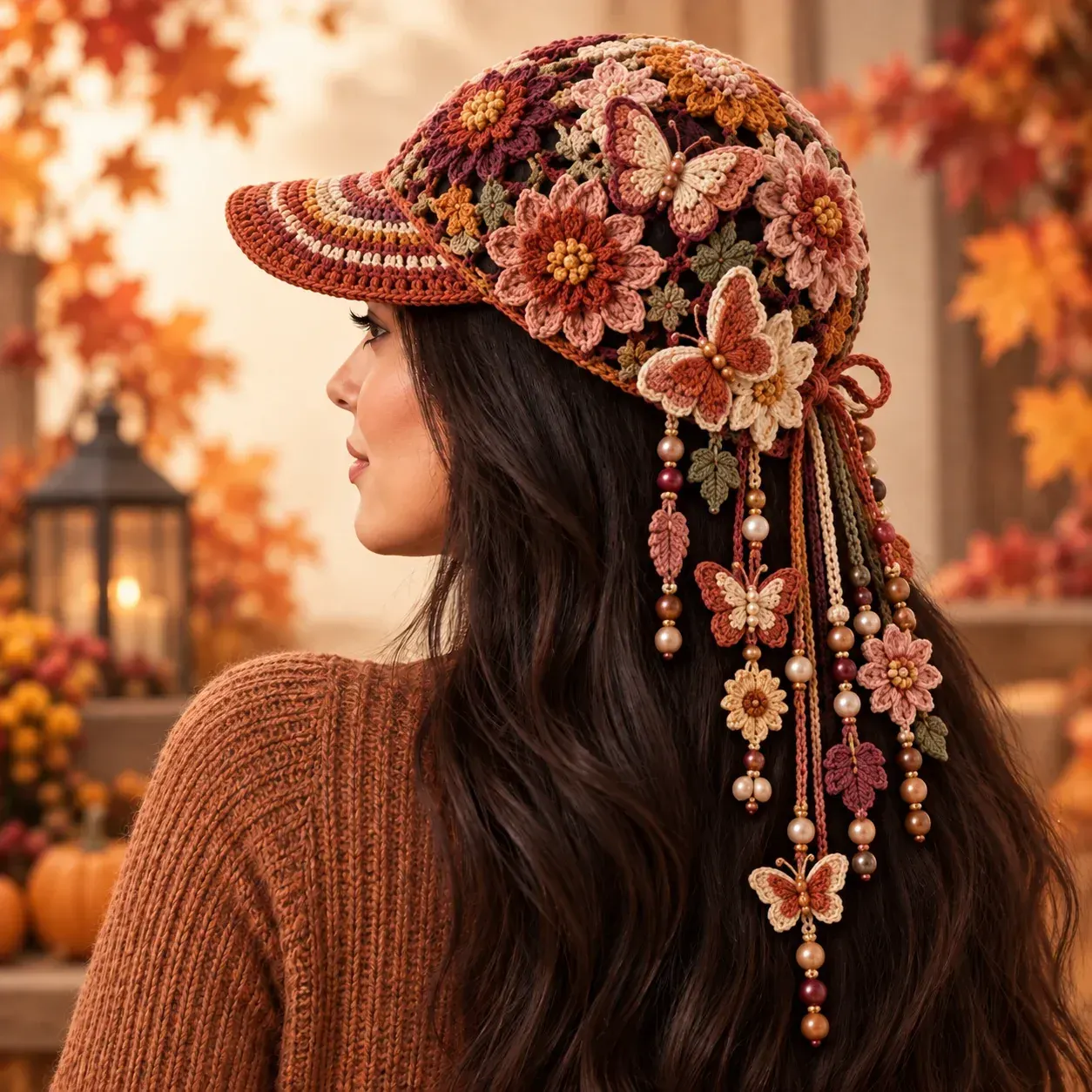  49% OFF 🍂 Women’s Handcrafted Crochet Autumn Bloom Cap | 6 Designs