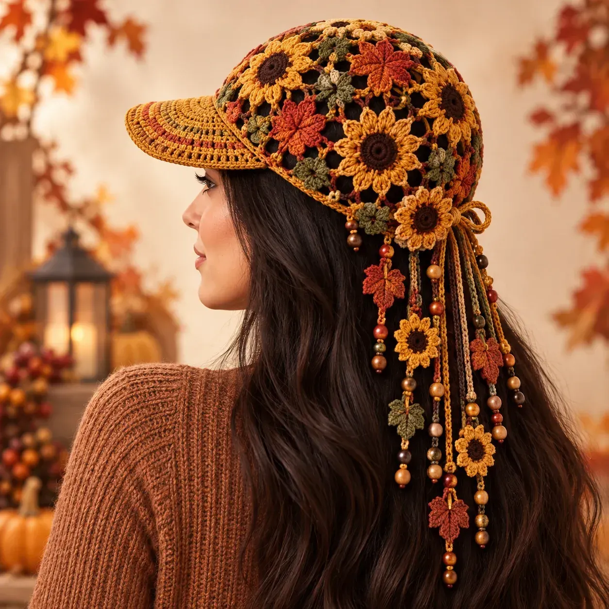  49% OFF 🍂 Women’s Handcrafted Crochet Autumn Bloom Cap | 6 Designs