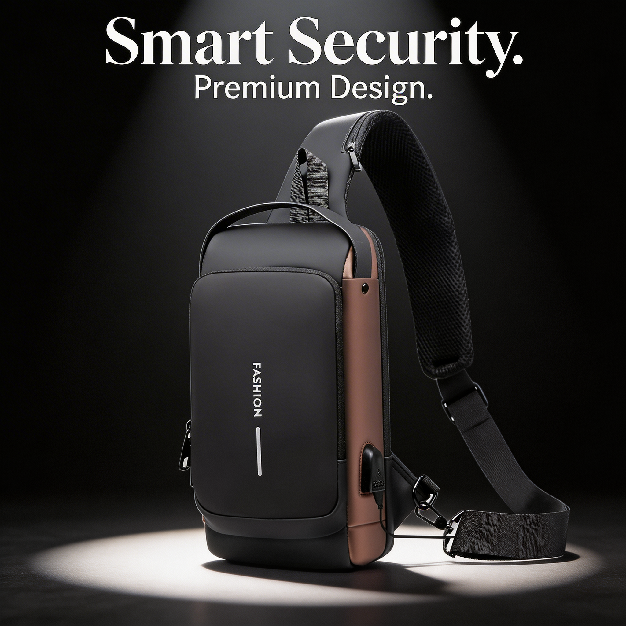 50% OFF🔥Anti-Theft Cross Body Bag With USB Charging (Cable Included)👜