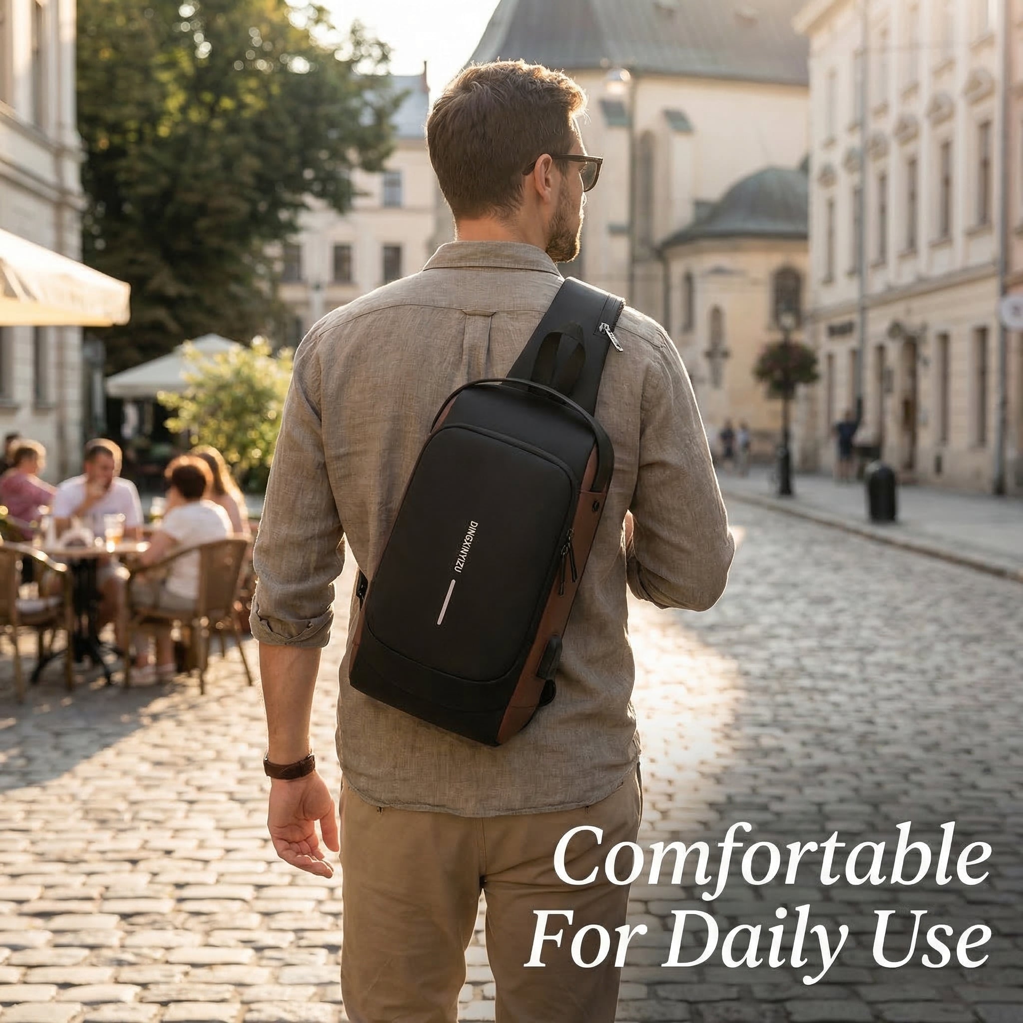 50% OFF🔥Anti-Theft Cross Body Bag With USB Charging (Cable Included)👜