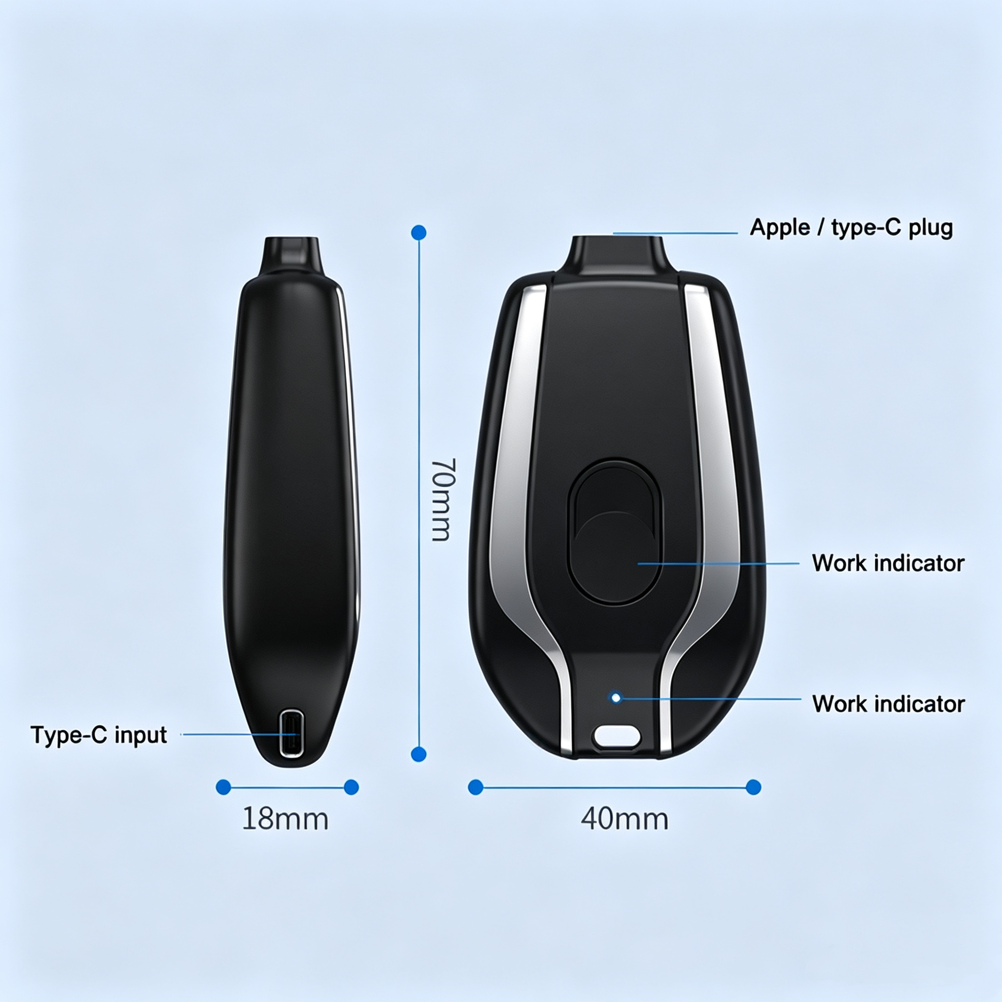 Mini-Powerbank 1200 mAh