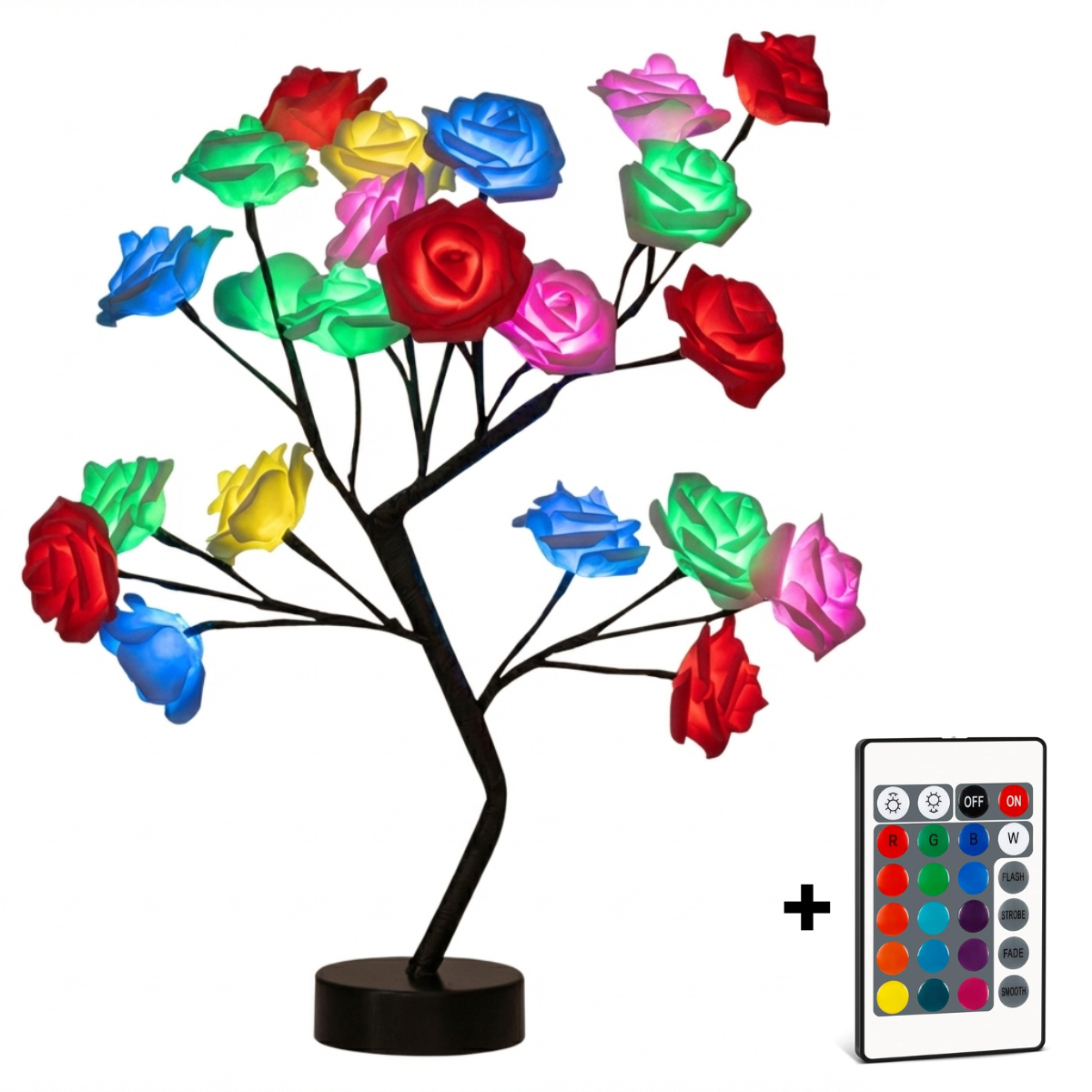 🌹LED Rose Flower Tree Lamp - USB/Battery Powered Tabletop Decor Gift🎁