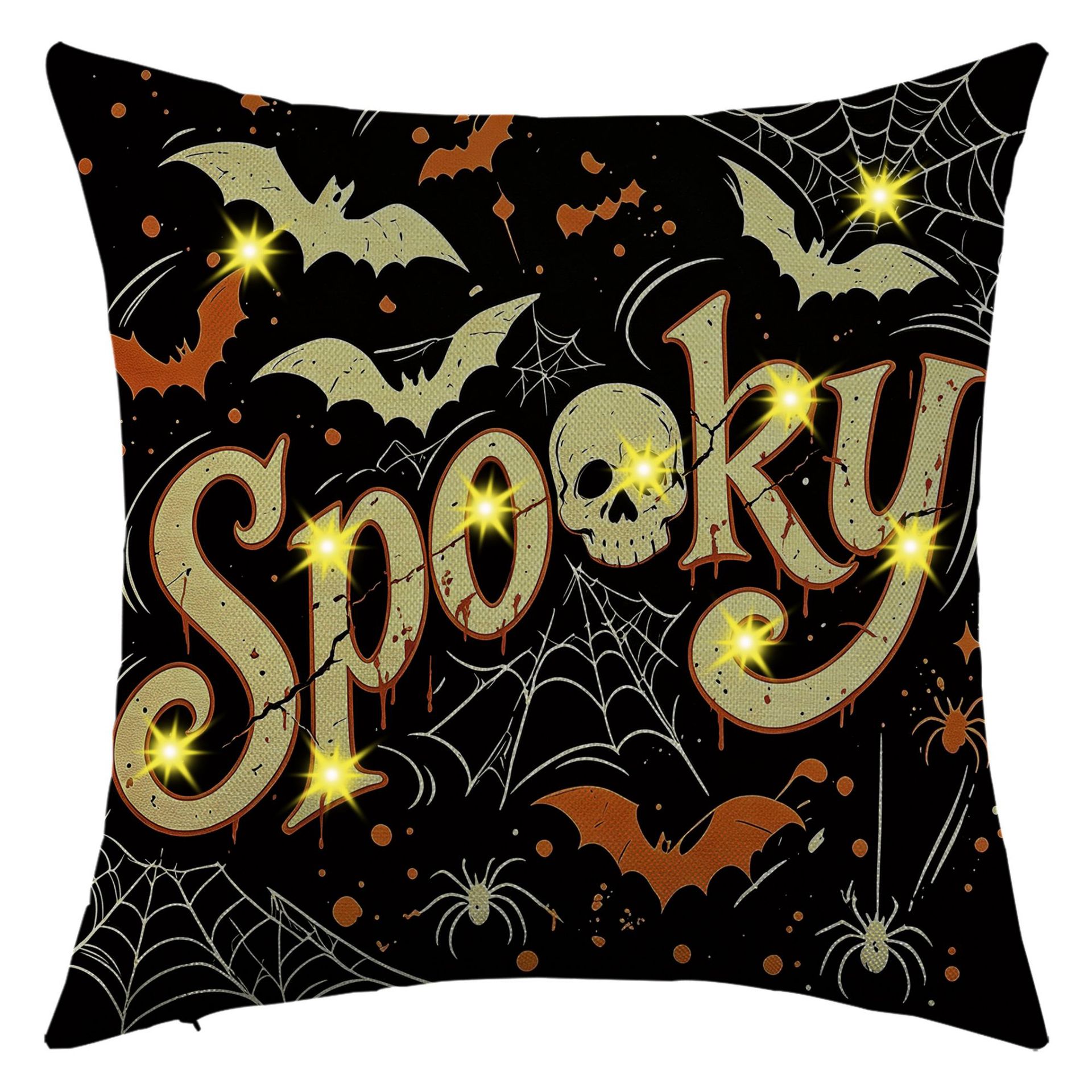 HALLOWEEN Statement Glow Pillow — Dark Edition
