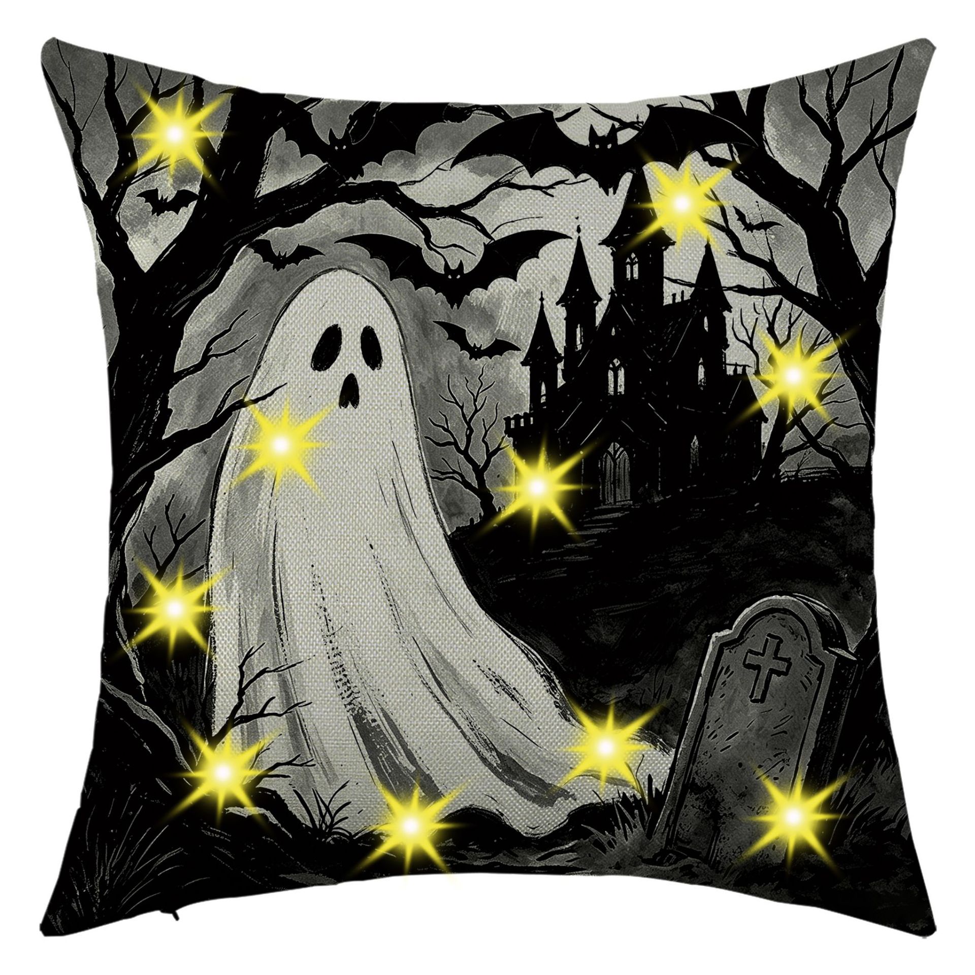 HALLOWEEN Statement Glow Pillow — Dark Edition