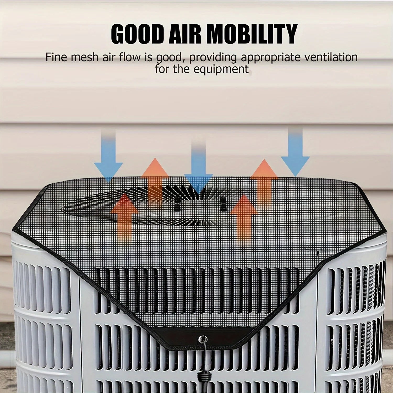PVC Outdoor Air Conditioner Cover – Waterproof Dustproof Breathable Mesh Ventilation Protector for Window & Split AC Units