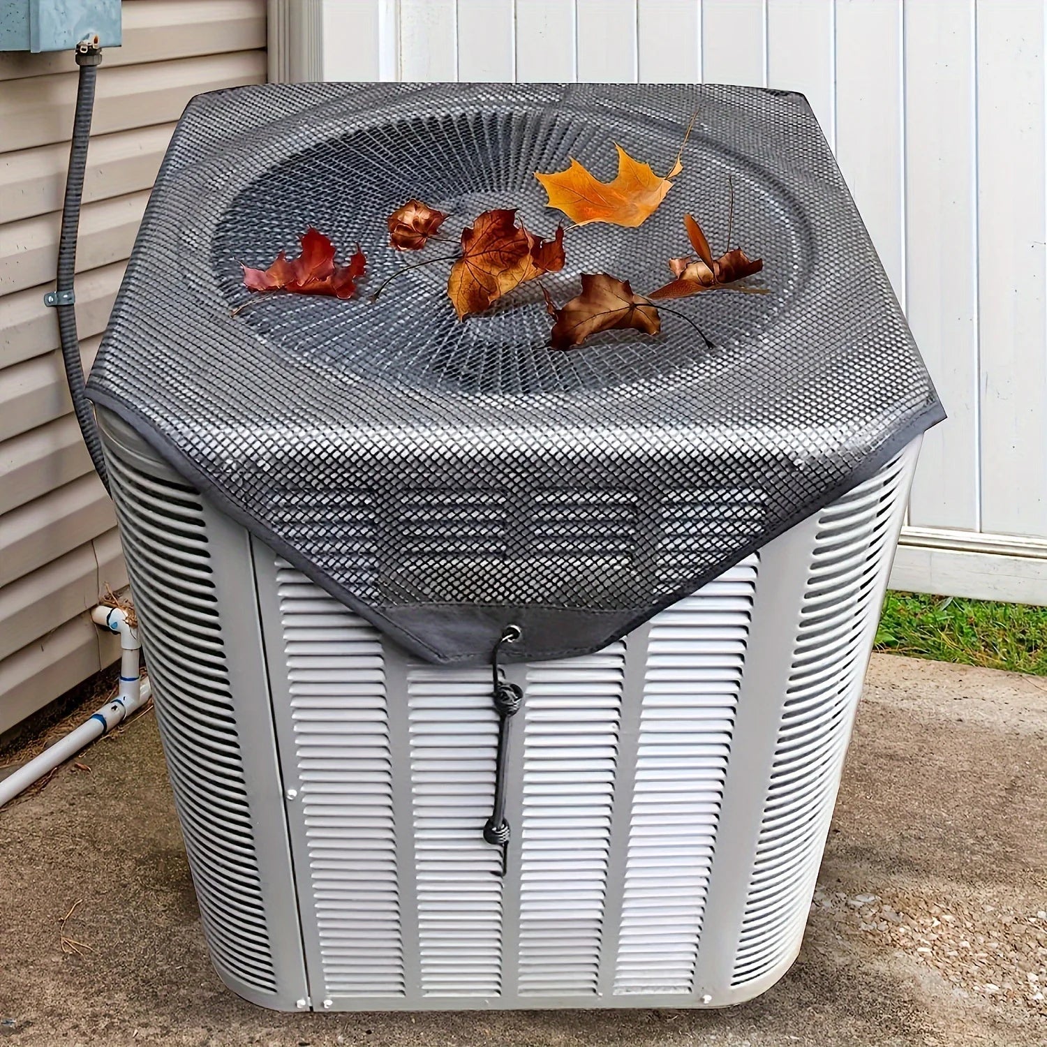 PVC Outdoor Air Conditioner Cover – Waterproof Dustproof Breathable Mesh Ventilation Protector for Window & Split AC Units