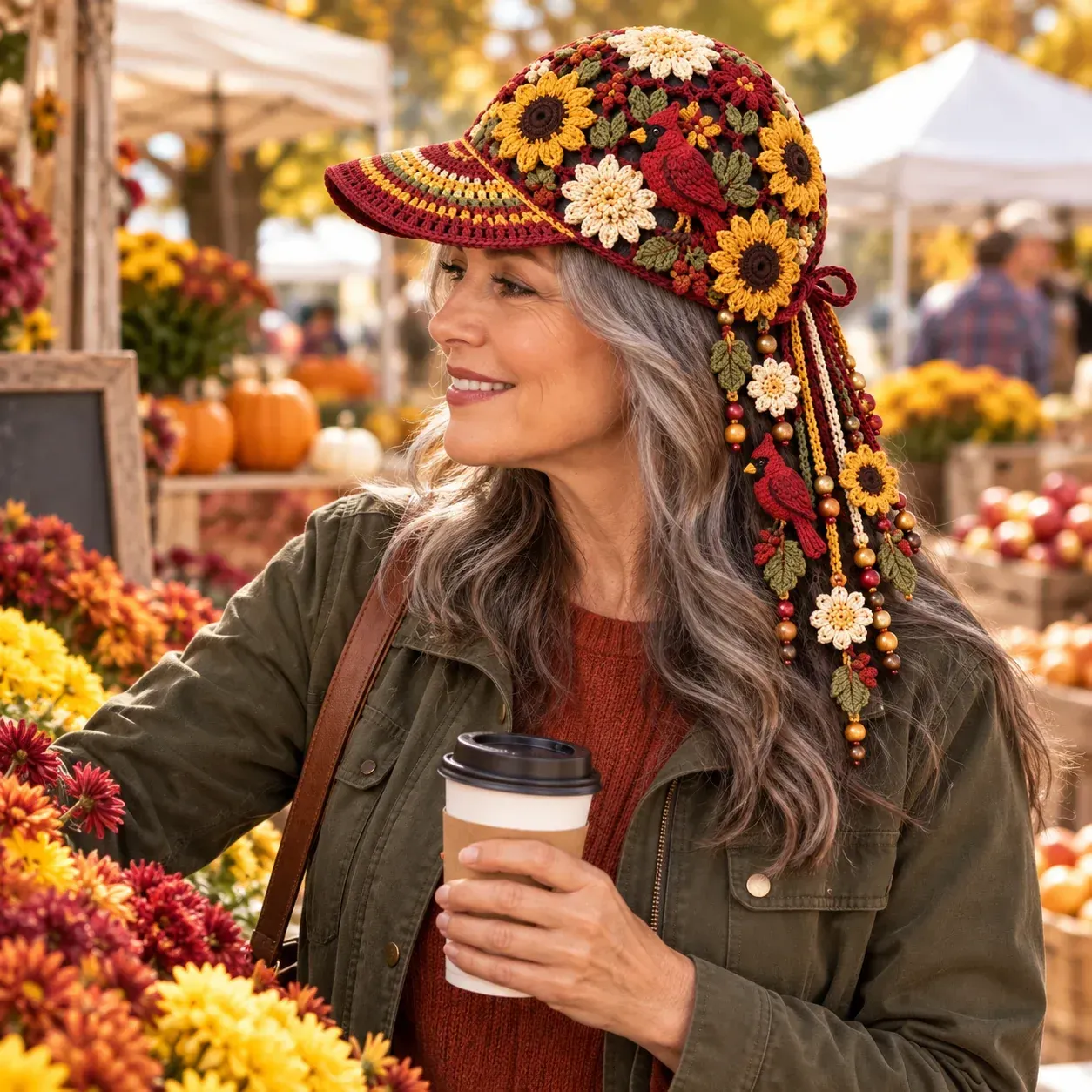  49% OFF 🍂 Women’s Handcrafted Crochet Autumn Bloom Cap | 6 Designs