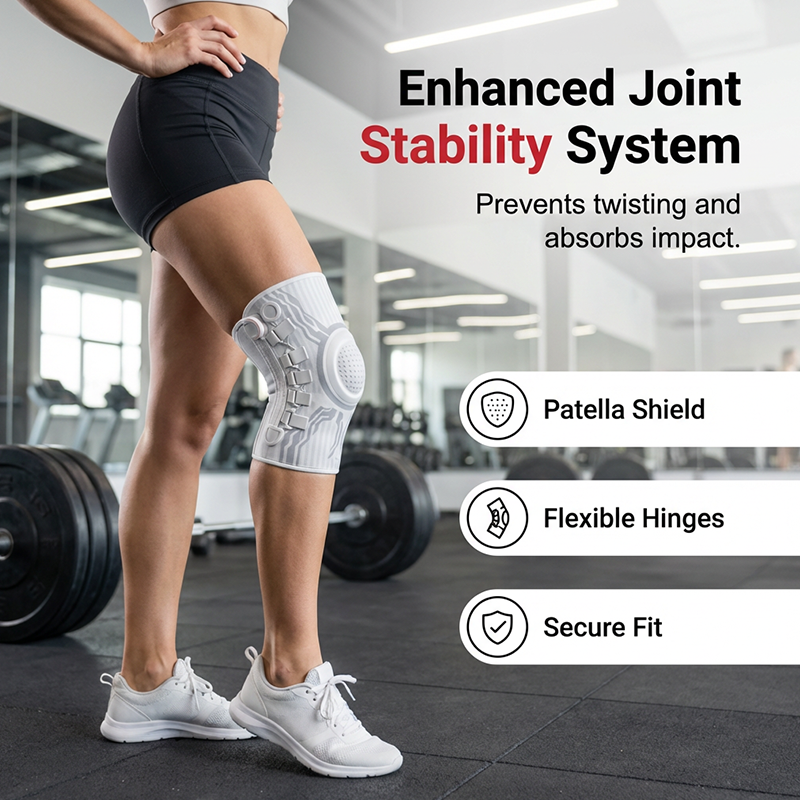 Smart Knee Brace with Adjustable Compression Knob🦵