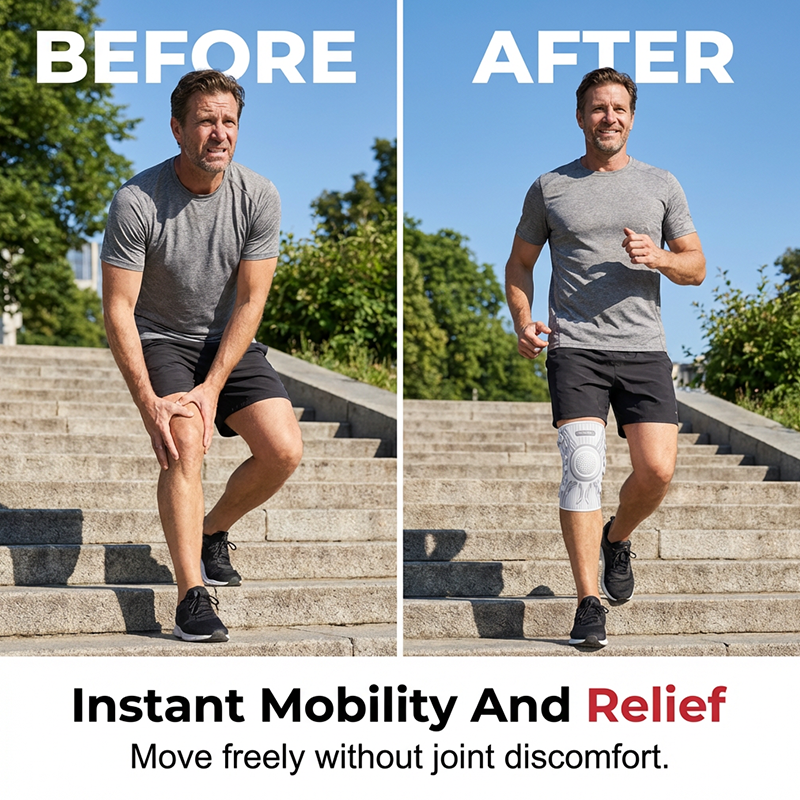 Smart Knee Brace with Adjustable Compression Knob🦵