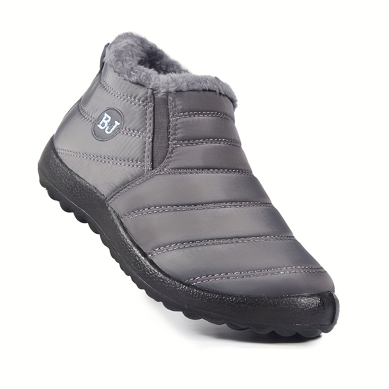 High Quality Women's Winter Boots - Slip-On Ankle Snow Boots with Fleece