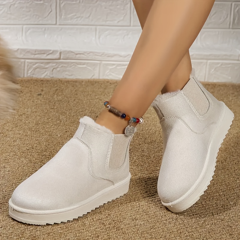 Women’s Cozy Slip-On Winter Ankle Boots – Warm Lined, Non-Slip & Easy On/Off Comfort Shoes