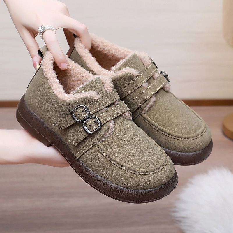 Women’s Warm Winter Shoes – Flat, Fur Lined & Anti-Slip for All-Day Comfort