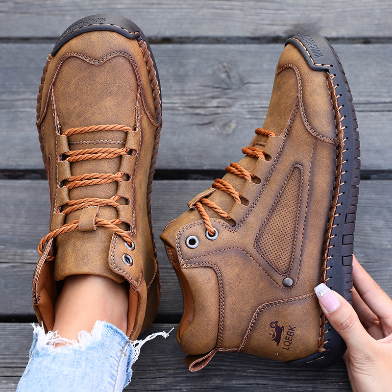 Women’s Lace-Up Ankle Boots – Comfortable All-Season Walking Shoes