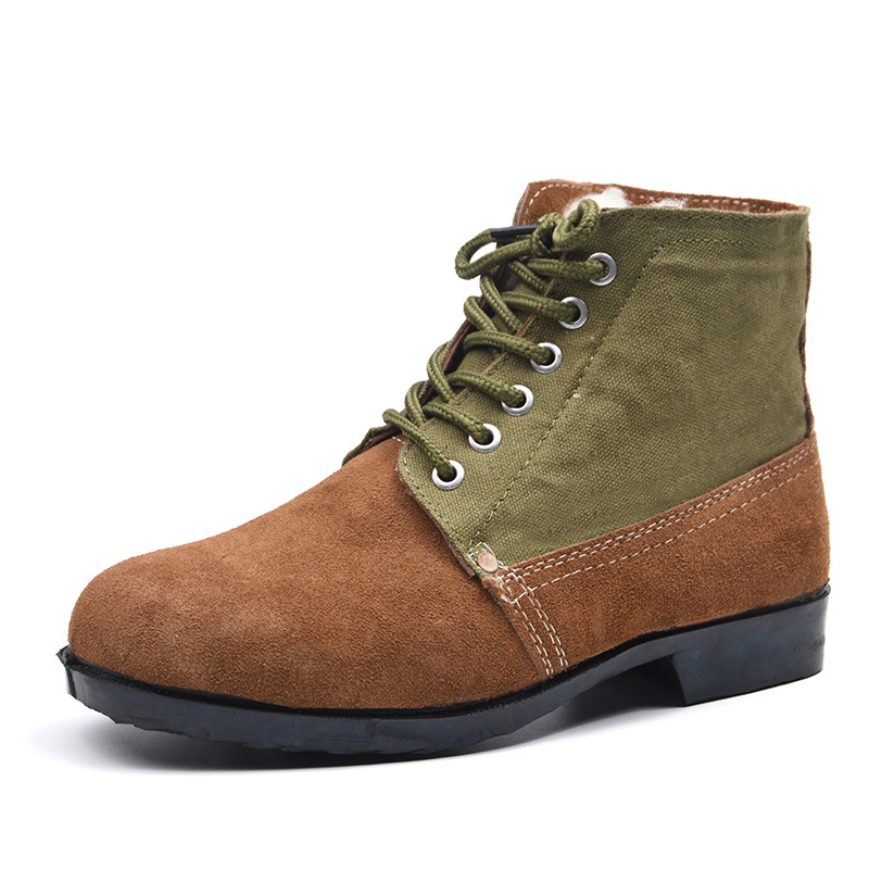 Women’s Winter Farm & Ranch Boots – Warm Wool-Lined Leather Boots with Slip-Resistant Sole