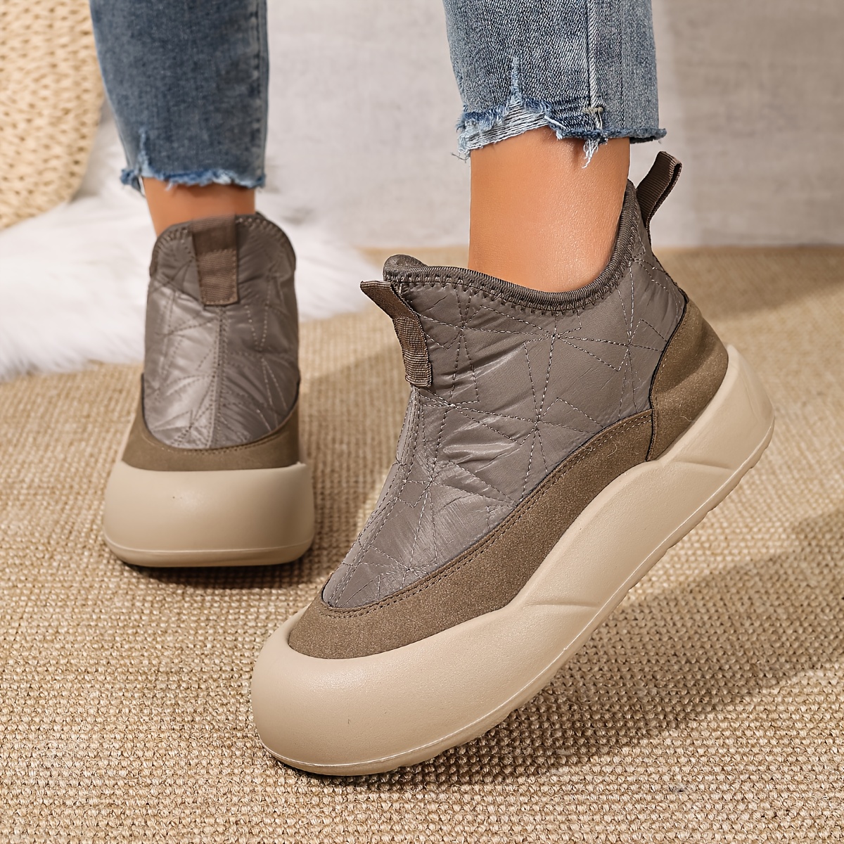 Warm Shearling Winter Boots for Women – Waterproof, Non-Slip & Cozy Inside