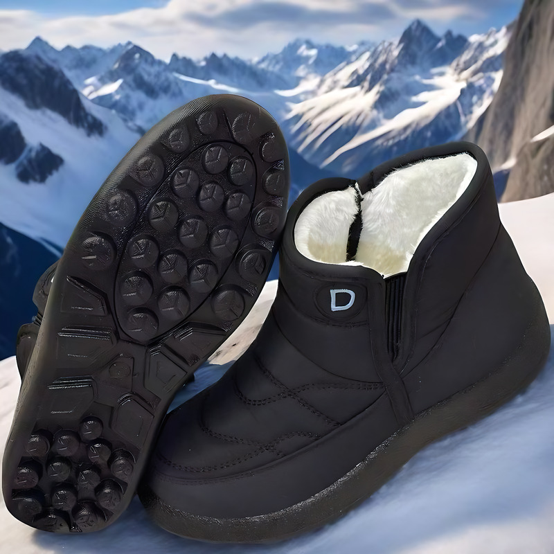 Women’s Insulated Short Snow Boots – Waterproof, Non-Slip, and Extra Warm