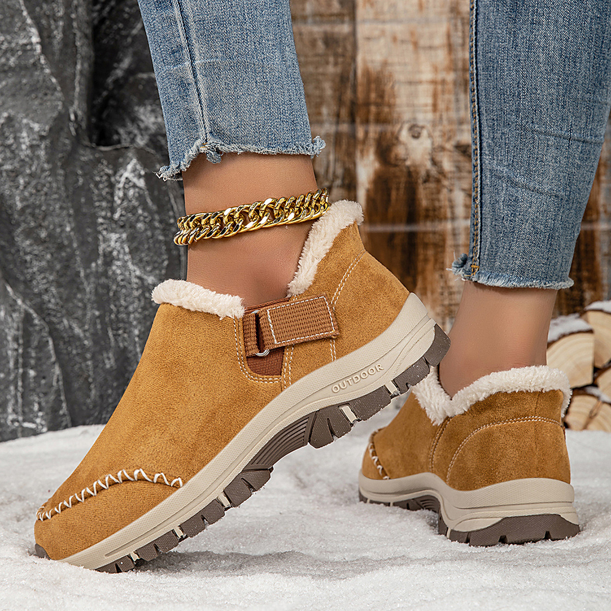 Women’s Lightweight Hiking Boots – Wide-Width Comfort Boots with Non-Slip Sole for Fall & Winter