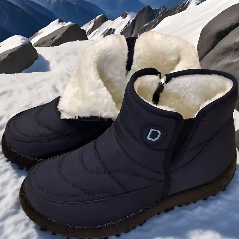 Women’s Insulated Short Snow Boots – Waterproof, Non-Slip, and Extra Warm