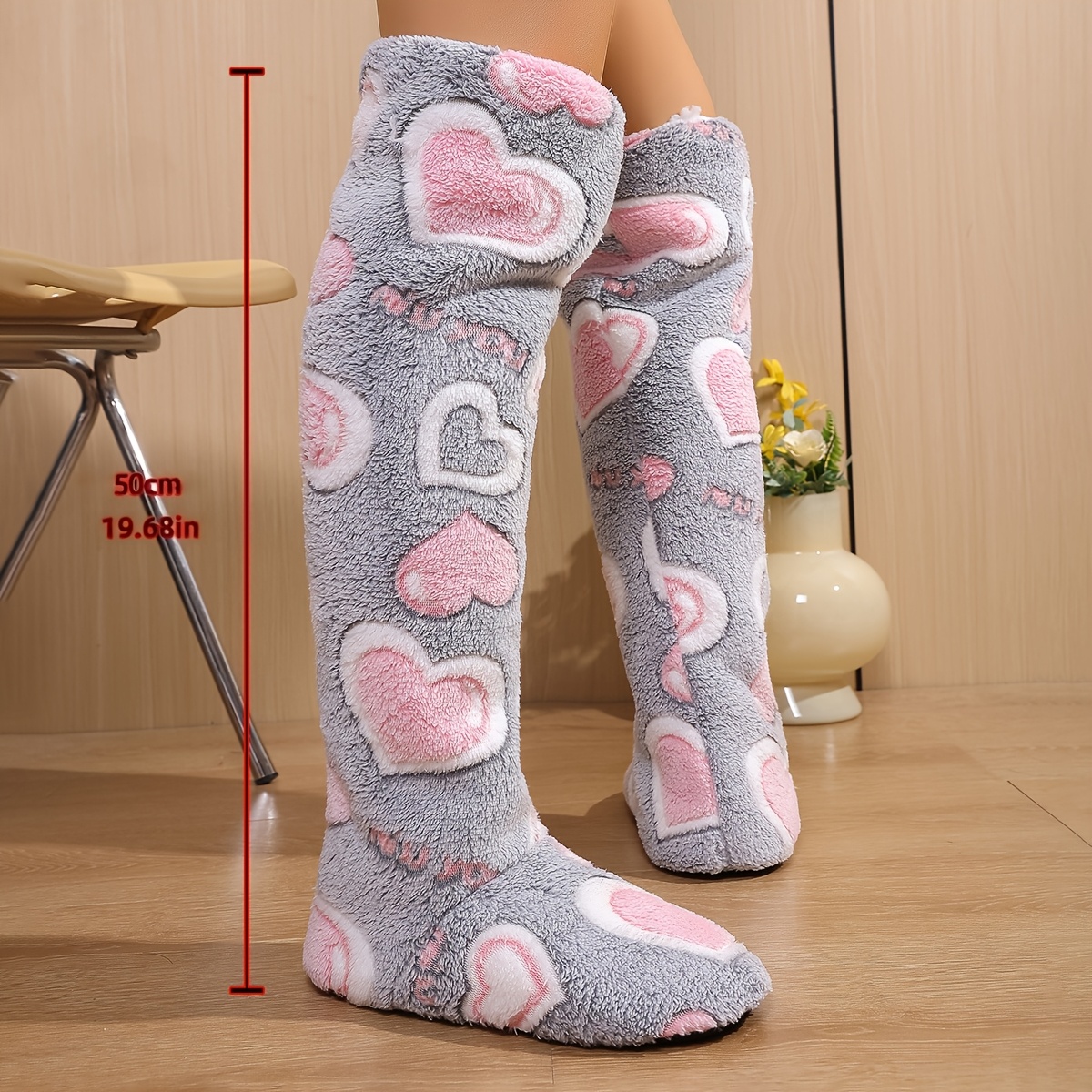 Women’s Soft Over-the-Knee House Boots-Soft Comfort with Quiet Non-Slip Sole