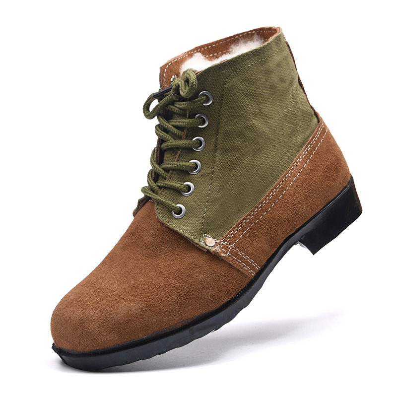 Women’s Winter Farm & Ranch Boots – Warm Wool-Lined Leather Boots with Slip-Resistant Sole
