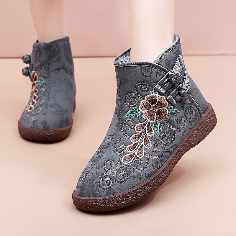 Women'S Winter Warm Fleece-Lined Ankle Boots