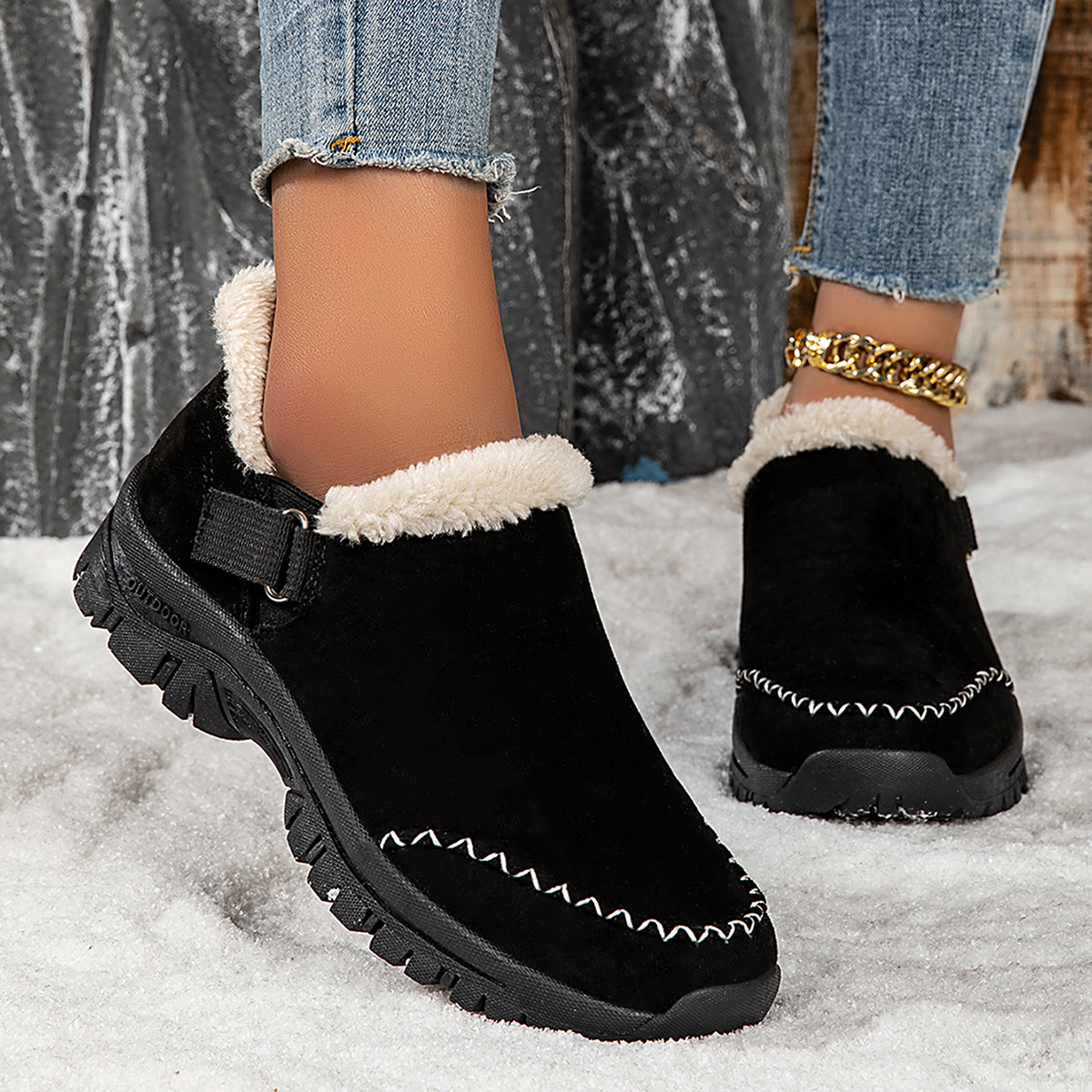 Women’s Lightweight Hiking Boots – Wide-Width Comfort Boots with Non-Slip Sole for Fall & Winter