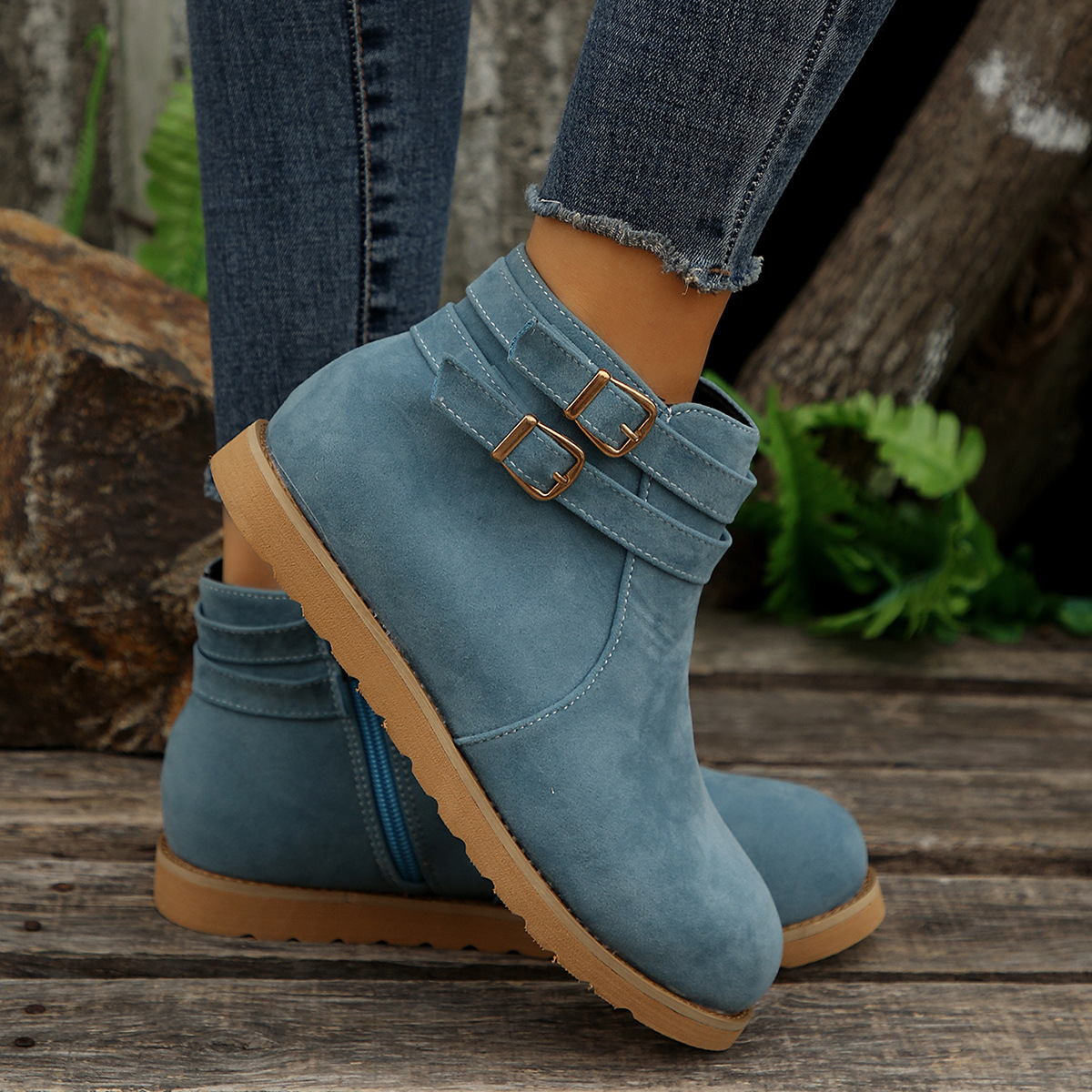 Women’s Retro Ankle Boots – Comfortable Fall & Winter Shoes for Everyday Wear