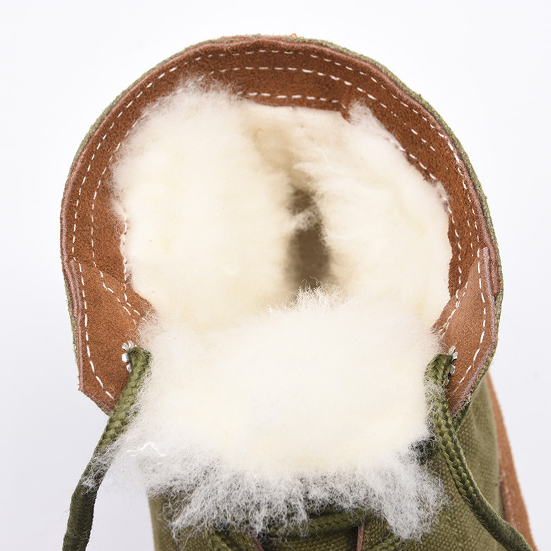Women’s Winter Farm & Ranch Boots – Warm Wool-Lined Leather Boots with Slip-Resistant Sole