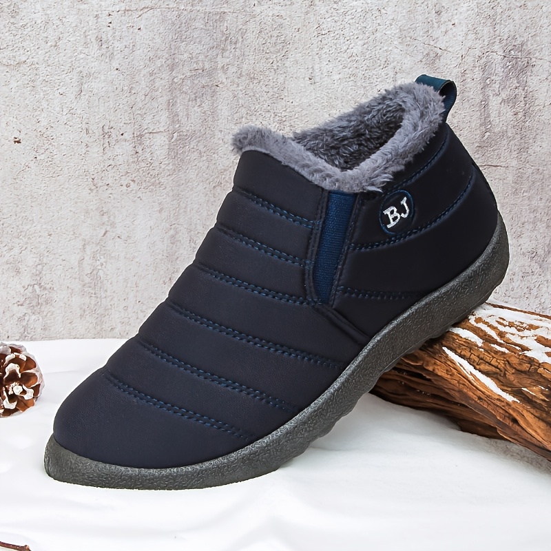 High Quality Women's Winter Boots - Slip-On Ankle Snow Boots with Fleece