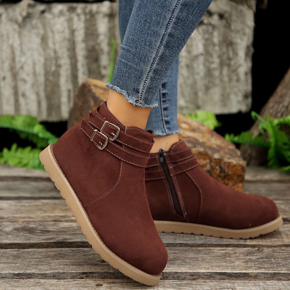 Women’s Retro Ankle Boots – Comfortable Fall & Winter Shoes for Everyday Wear