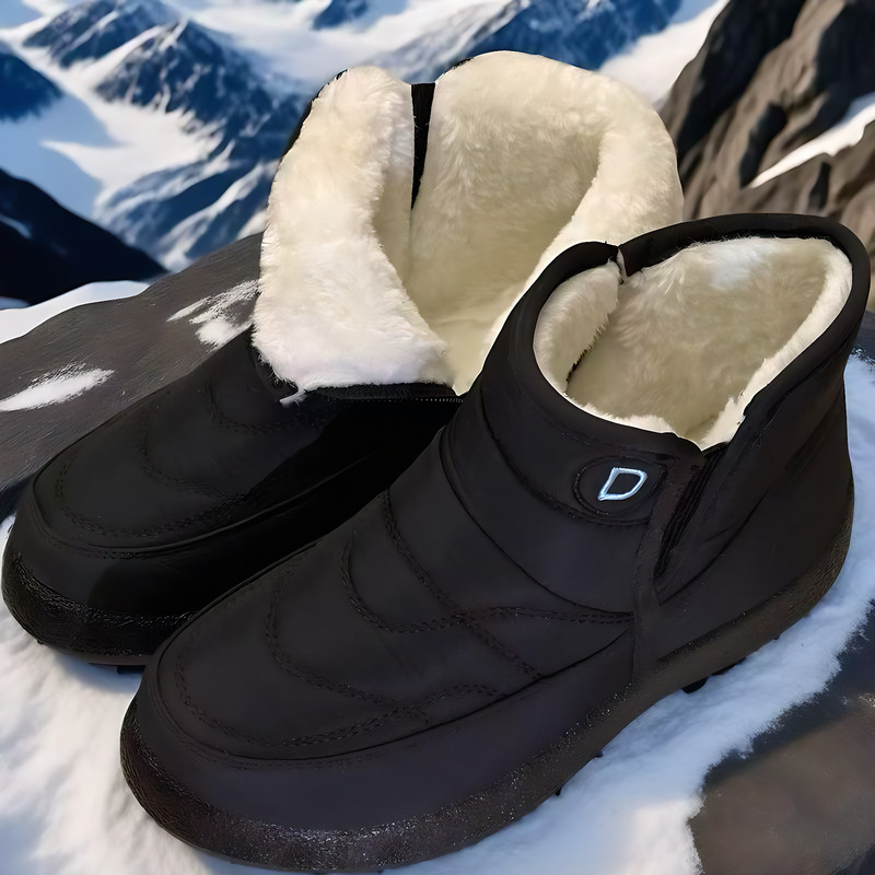 Women’s Insulated Short Snow Boots – Waterproof, Non-Slip, and Extra Warm