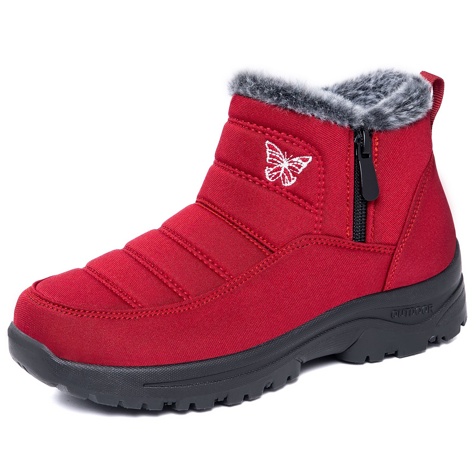 Women’s Insulated Snow Boots – Waterproof, Non-Slip Fur-Lined Winter Boots