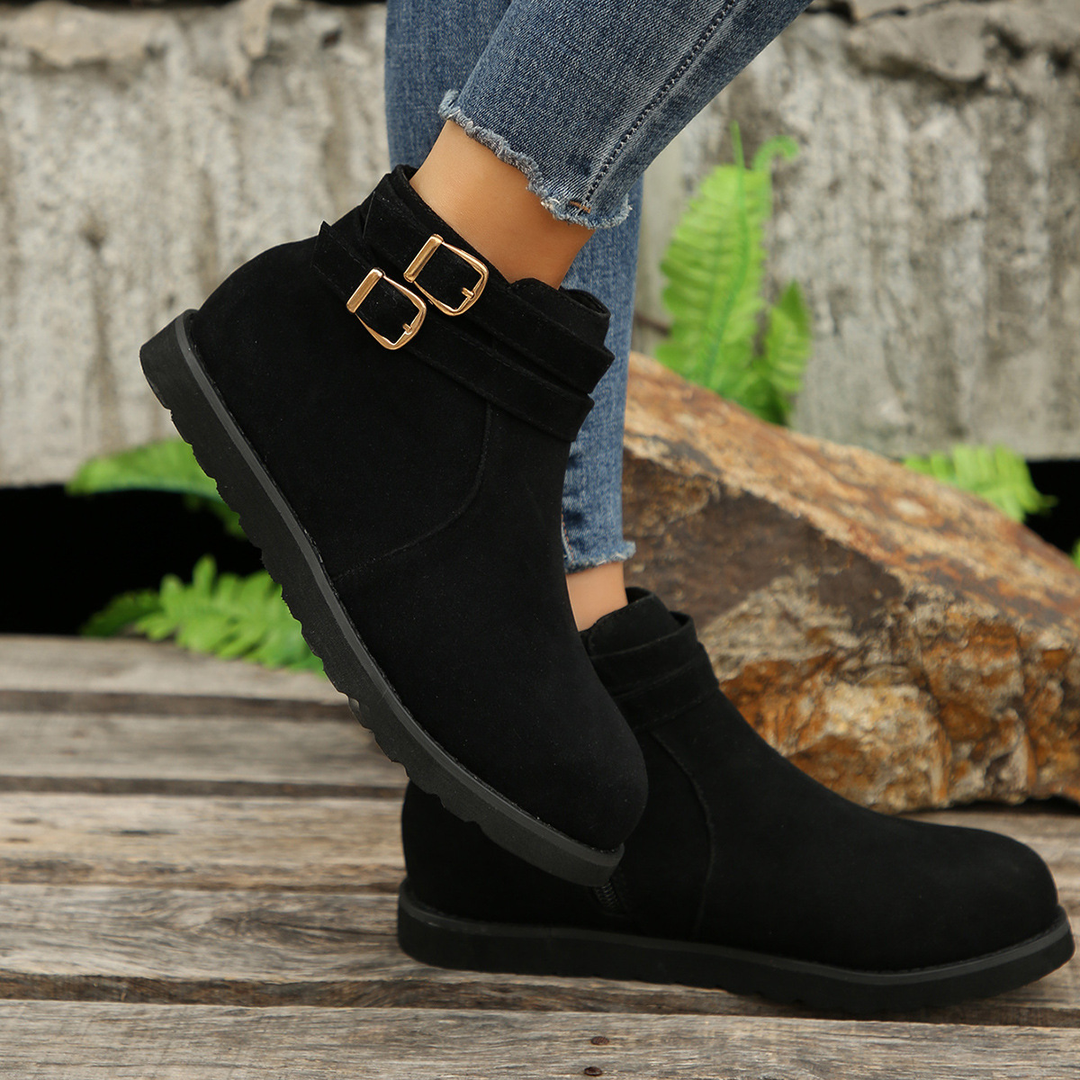 Women’s Retro Ankle Boots – Comfortable Fall & Winter Shoes for Everyday Wear
