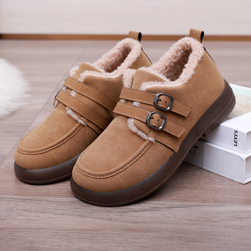 Women’s Warm Winter Shoes – Flat, Fur Lined & Anti-Slip for All-Day Comfort