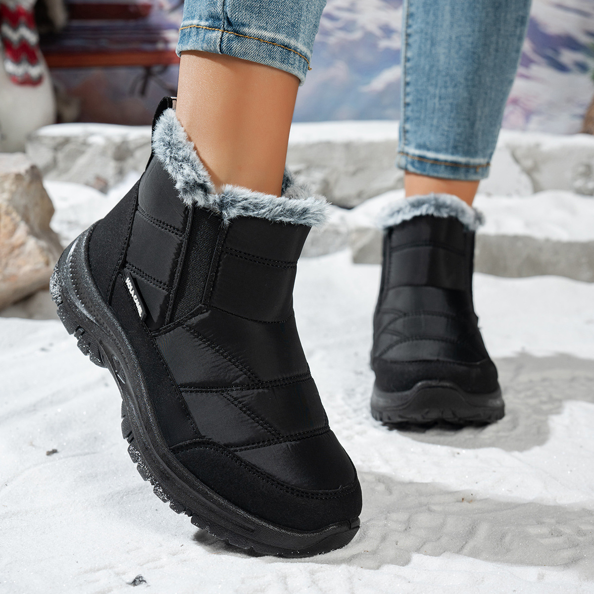 Women’s Warm Winter Snow Boots – Warm Waterproof Non-Slip Boots for Cold Weather
