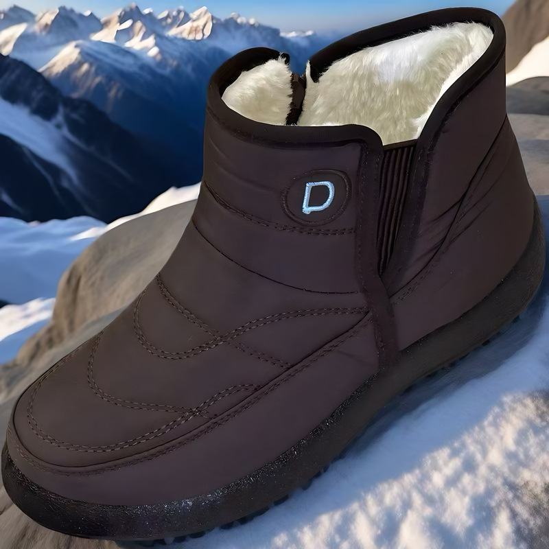 Women’s Insulated Short Snow Boots – Waterproof, Non-Slip, and Extra Warm